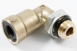 Фитинг (угловой) 6хМ10х1-S МЕЛКАЯ РЕЗЬБА (CAMOZZI) D6502